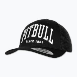 Czapka z daszkiem męska Pitbull Mesh "Pitbull Norton" Trucker Low Profile. Czarne czapki męskie PITBULL, bez wzorów, z elastanu. Za 129.99 zł.