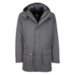 Geox kurtka męska 54 szary. Szare kurtki męskie Geox, m, bez wzorów, bez kaptura. W wyprzedaży za 645.00 zł.