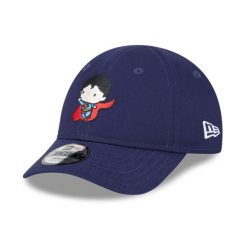Czapka z daszkiem New Era 9FORTY Character DC Superman Navy 60424710 Toddler. Szare czapki męskie New Era, bez wzorów, sportowe. Za 89.99 zł.