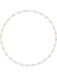Mitzuko Naszyjnik perłowy w kolorze biało-fioletowo-brzoskwiniowym - dł. 42 cm rozmiar: onesize. Białe naszyjniki damskie Mitzuko, złote. Za 565.99 zł.