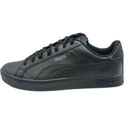 Trampki Puma Smash Vulcanised V3, Czarny. Czarne trampki i tenisówki męskie Puma, bez wzorów, bez zapięcia. W wyprzedaży za 278.50 zł.