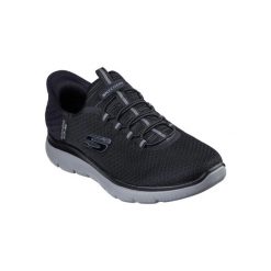 Buty sportowe Sneakersy męskie, Slip-Ins Summits - High Range. Czarne buty fitness męskie Skechers, na fitness i siłownię. Za 329.99 zł.