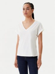 Morgan Bluzka 251-DORINA Biały Regular Fit. Białe bluzki damskie Morgan, s, bez wzorów, z syntetyku, bez ramiączek. Za 149.99 zł.