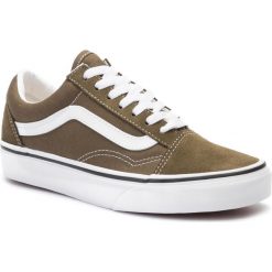 Tenisówki VANS - Old Skool VN0A4BV5V7D1 Beech/True White. Zielone trampki i tenisówki męskie Vans, bez wzorów, z gumy, bez zapięcia. Za 319.00 zł.
