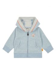 Steiff Bluza w kolorze błękitnym rozmiar: 74. Niebieskie bluzy i bluzki niemowlęce Steiff, bez wzorów, z bawełny, bez ramiączek, bez kaptura. Za 119.95 zł.