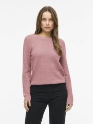 Vila Sweter - VIDalo Kobiety Bawełna różowy, S. Czerwone swetry klasyczne damskie Vila, s, z bawełny, bez kołnierzyka. Za 159.95 zł.