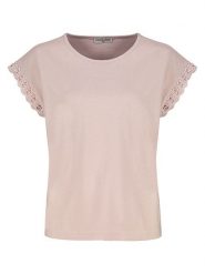 Eight2Nine Koszulka w kolorze jasnoróżowym rozmiar: XL. Różowe bluzki damskie Eight2Nine, xl, bez wzorów, z bawełny, bez kołnierzyka, bez ramiączek. Za 43.99 zł.