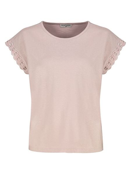 Eight2Nine Koszulka w kolorze jasnoróżowym rozmiar: XL. Różowe bluzki damskie Eight2Nine, xl, bez wzorów, z bawełny, bez kołnierzyka, bez ramiączek. Za 43.99 zł.