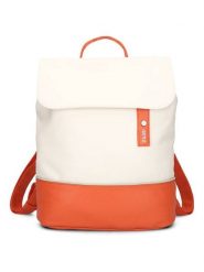 Zwei Plecak w kolorze kremowo-pomarańczowym - 28 x 35 x 11 cm rozmiar: onesize. Brązowe plecaki damskie Zwei, bez wzorów, z materiału. Za 219.95 zł.