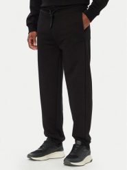 BOSS Spodnie dresowe JT_Long 50564096 Czarny Relaxed Fit. Czarne spodnie dresowe męskie Boss, bez wzorów, z bawełny. Za 599.99 zł.