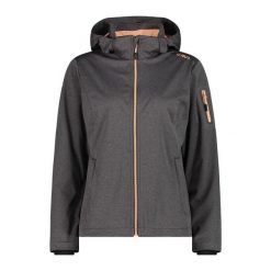 Damska kurtka turystyczna z kapturem CMP. Brązowe kurtki damskie CMP, s, bez wzorów, z softshellu, z kapturem. Za 349.40 zł.