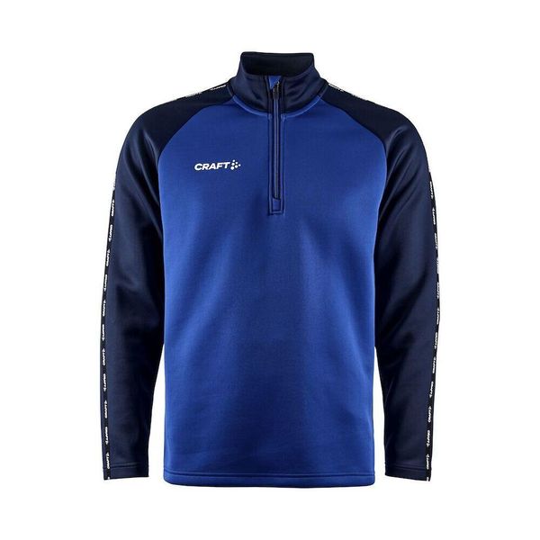 Bluza z zamkiem 1/2 Craft Squad 2.0. Niebieskie bluzy bez kaptura męskie Craft, bez wzorów, sportowe, bez kołnierzyka, bez ramiączek. Za 217.00 zł.
