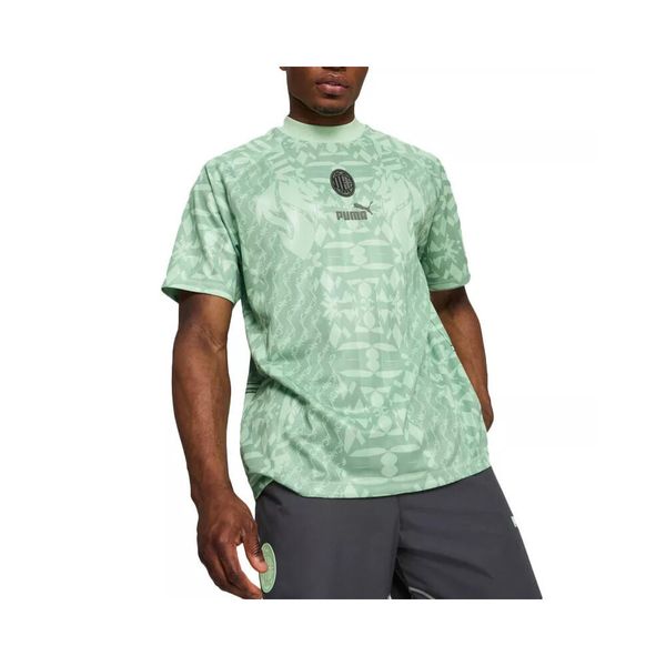 Koszulka Statement Milan AC. Zielone t-shirty sportowe męskie Puma, m, z materiału, bez ramiączek, do piłki nożnej. Za 314.60 zł.