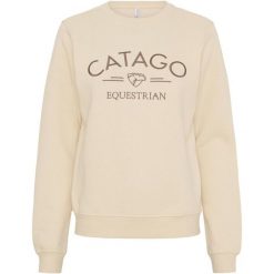 Bluza damska Catago Tinley. Brązowe bluzy bez kaptura damskie CATAGO, xl, z bawełny. Za 249.50 zł.