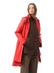 Ilse Jacobsen Płaszcz przeciwdeszczowy w kolorze czerwonym rozmiar: 36. Czerwone kurtki przeciwdeszczowe damskie Ilse Jacobsen, bez kaptura. Za 202.45 zł.