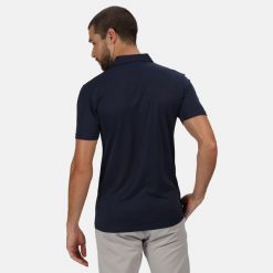 Męska Koszulka Polo Honestly Made. Niebieskie koszulki polo męskie Regatta, l, bez wzorów, z materiału, bez ramiączek. Za 83.99 zł.