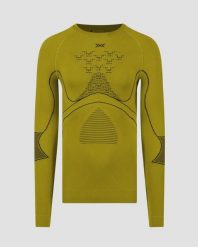 Koszulka męska X-Bionic Energy Accumulator 4.0 Shirt Lg Sl Moss Green E051. Zielone t-shirty sportowe męskie X BIONIC, l, z materiału, bez ramiączek, do biegania. Za 719.99 zł.