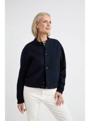 Josephine & Co Kurtka przejściowa "Aaron" w kolorze granatowym rozmiar: 36. Niebieskie kurtki damskie Josephine & Co, bez wzorów, z wełny, bez kaptura. Za 405.61 zł.