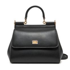 Torebka Dolce&Gabbana. Czarne torebki klasyczne damskie Dolce&Gabbana, bez wzorów, bez dodatków. Za 7,509.00 zł.