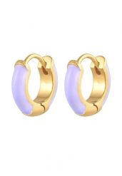 Elli Damskie kreole Black Basic Minimal z emalią w srebrze próby 925 Sterling Silver Kolczyki 1 ct. Czarne kolczyki damskie Elli, srebrne. Za 249.89 zł.