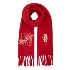 Szalik zimowy z frędzlami 120. rocznica Real Sporting de Gijón Siroko SC120 Gi. Czerwone szaliki męskie SIROKO, na zimę, bez wzorów, z materiału. Za 253.00 zł.