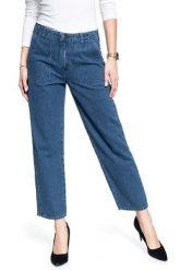 SPODNIE DAMSKIE LEE MILITARY WIDE LEG MID JELT L31UKEGT 112107303. Spodnie materiałowe damskie Lee, bez wzorów, z jeansu. Za 199.99 zł.