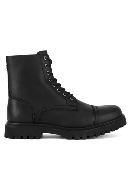 Hunter Trapery CHESTER-01 MI08 Czarny. Czarne buty zimowe męskie Hunter, ze skóry, bez zapięcia. Za 314.99 zł.