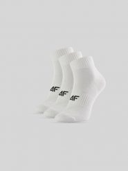 4F Skarpetki krótkie (3-pack) męskie - białe 39-42. Białe skarpetki męskie 4f, bez wzorów, z bawełny. Za 49.99 zł.