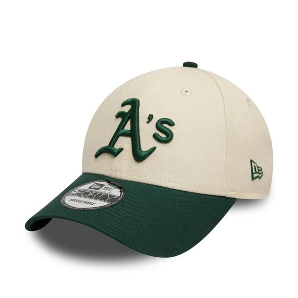 Czapka 9forty Oakland Athletics Colour Block. Brązowe czapki męskie New Era, bez wzorów. Za 176.50 zł.