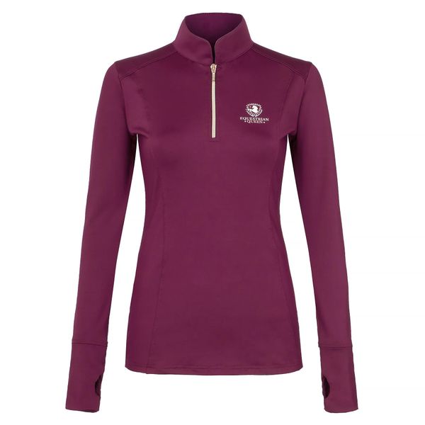 Koszulka jeździecka damska EQUESTRIAN QUEEN Bailey z długim rękawem. Czerwone t-shirty damskie EQUESTRIAN QUEEN, s, bez wzorów, bez kołnierzyka. Za 185.99 zł.