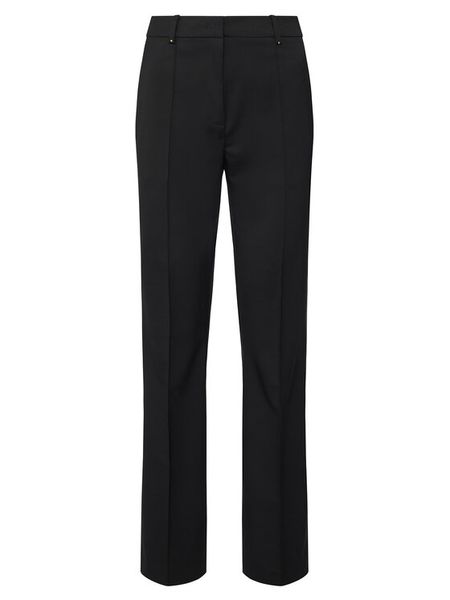 KARL LAGERFELD Spodnie materiałowe B1W10003 Czarny Straight Leg. Czarne spodnie materiałowe damskie Karl Lagerfeld, bez wzorów, z materiału. Za 1,099.00 zł.