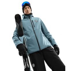 Męska kurtka snowboardowa Sporty zimowe Siroko W2 Beluga. Niebieskie kurtki męskie SIROKO, l, bez wzorów, z softshellu, bez kaptura, narciarskie. W wyprzedaży za 337.00 zł.