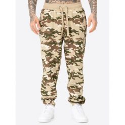 Spodnie dresowe klasyczne Benlee Kannys. Brązowe spodnie dresowe męskie Benlee, bez wzorów, z dresówki. Za 237.50 zł.