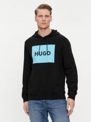 Hugo Bluza Duratschi223 50473168 Czarny Regular Fit. Czarne bluzy bez kaptura męskie Hugo, m, z bawełny. Za 459.99 zł.