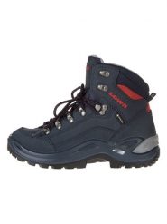 LOWA Skórzane botki turystyczne "Renegade GTX MID" w kolorze granatowo-czerwonym rozmiar: 37. Niebieskie obuwie trekkingowe damskie Lowa. Za 726.48 zł.