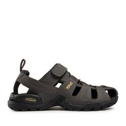 Sandały Teva. Zielone obuwie trekkingowe damskie Teva, bez wzorów, bez obcasa. Za 379.99 zł.