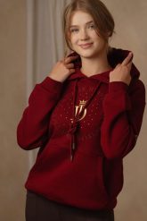 Bluza JD ATTACK Mila. Brązowe bluzy z kapturem damskie JD ATTACK, l. Za 239.00 zł.