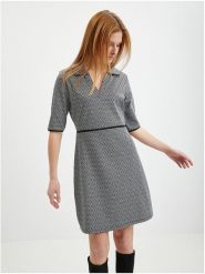 Orsay Sukienka w kolorze czarno-białym rozmiar: M. Czarne sukienki damskie ORSAY, m, bez wzorów, bez kołnierzyka, bez ramiączek, mini. Za 74.11 zł.