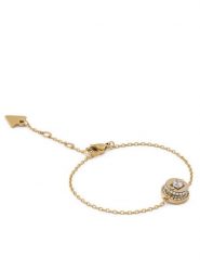 Guess Bransoletka JUBB05 555JW Złoty. Żółte bransoletki damskie Guess, metalowe. Za 219.99 zł.