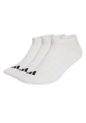 Cienkie i lekkie skarpetki adidas Essentials Low (x3). Białe skarpetki damskie Adidas, bez wzorów, z bawełny. Za 43.99 zł.