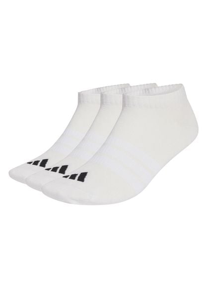Cienkie i lekkie skarpetki adidas Essentials Low (x3). Białe skarpetki damskie Adidas, bez wzorów, z bawełny. Za 43.99 zł.