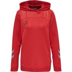 Damska bluza z kapturem Hummel hmlLEAD poly. Czerwone bluzy sportowe damskie HUMMEL, xs, bez wzorów, z materiału, bez ramiączek, z kapturem. Za 217.00 zł.