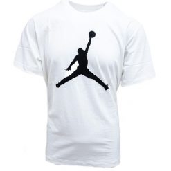 T-shirt męski do koszykówki Nike Jordan Jumpman biały. Białe t-shirty męskie Nike, m, bez wzorów, bez kołnierzyka. Za 166.99 zł.