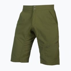 Spodenki rowerowe męskie Endura Hummvee Lite Short. Zielone szorty męskie ENDURA, bez wzorów, sportowe. Za 269.99 zł.