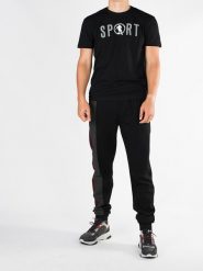 Bikkembergs Spodnie | C 1 055 80 E 1969 | Mężczyzna | Czarny. Czarne spodnie materiałowe męskie Bikkembergs, bez wzorów, z elastanu. W wyprzedaży za 299.00 zł.