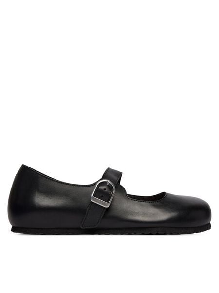 Birkenstock Baleriny Santa Clarita 1030709 Czarny. Czarne baleriny damskie Birkenstock, bez wzorów, ze skóry, bez obcasa. Za 599.99 zł.