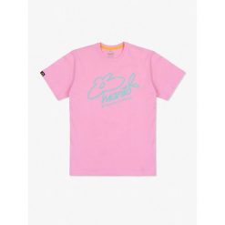 Koszulka sportowa MANTO Bloom z krótkim rękawem. Czerwone bluzki sportowe damskie Manto, xs, bez kołnierzyka, bez ramiączek. Za 87.99 zł.