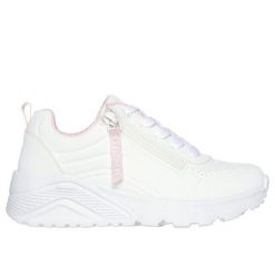 Buty Młodzieżowe Skechers Easy Zip 310387L-Wht Sportowe Białe Na Zamek 36. Biała buty sportowe na co dzień damskie Skechers, bez wzorów. Za 239.00 zł.