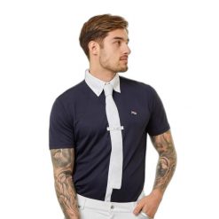Koszula jeździecka Premier Equine Antonio. Białe koszule męskie PREMIER EQUINE, m, bez wzorów, z materiału, bez kołnierzyka, bez ramiączek. Za 344.50 zł.