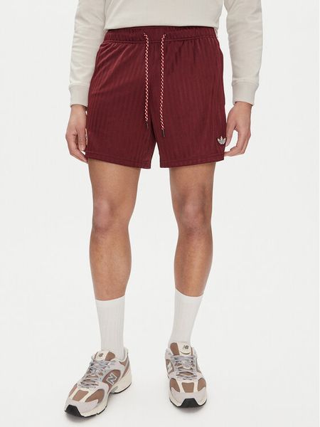 Adidas Szorty sportowe FC Bayern Terrace JF0598 Czerwony Loose Fit. Czerwone szorty męskie Adidas, bez wzorów, z syntetyku, sportowe. Za 159.99 zł.